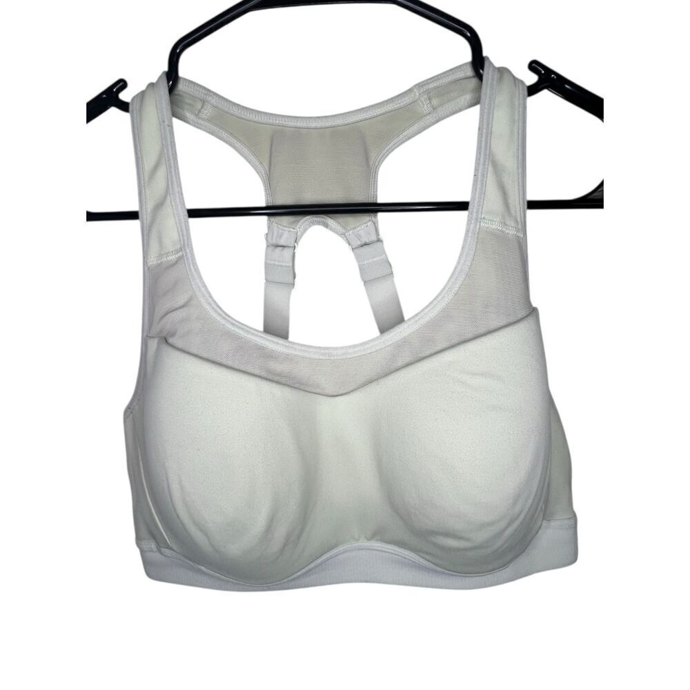 Gymshark Light Green Padded Athletic Razorback Sports Bra